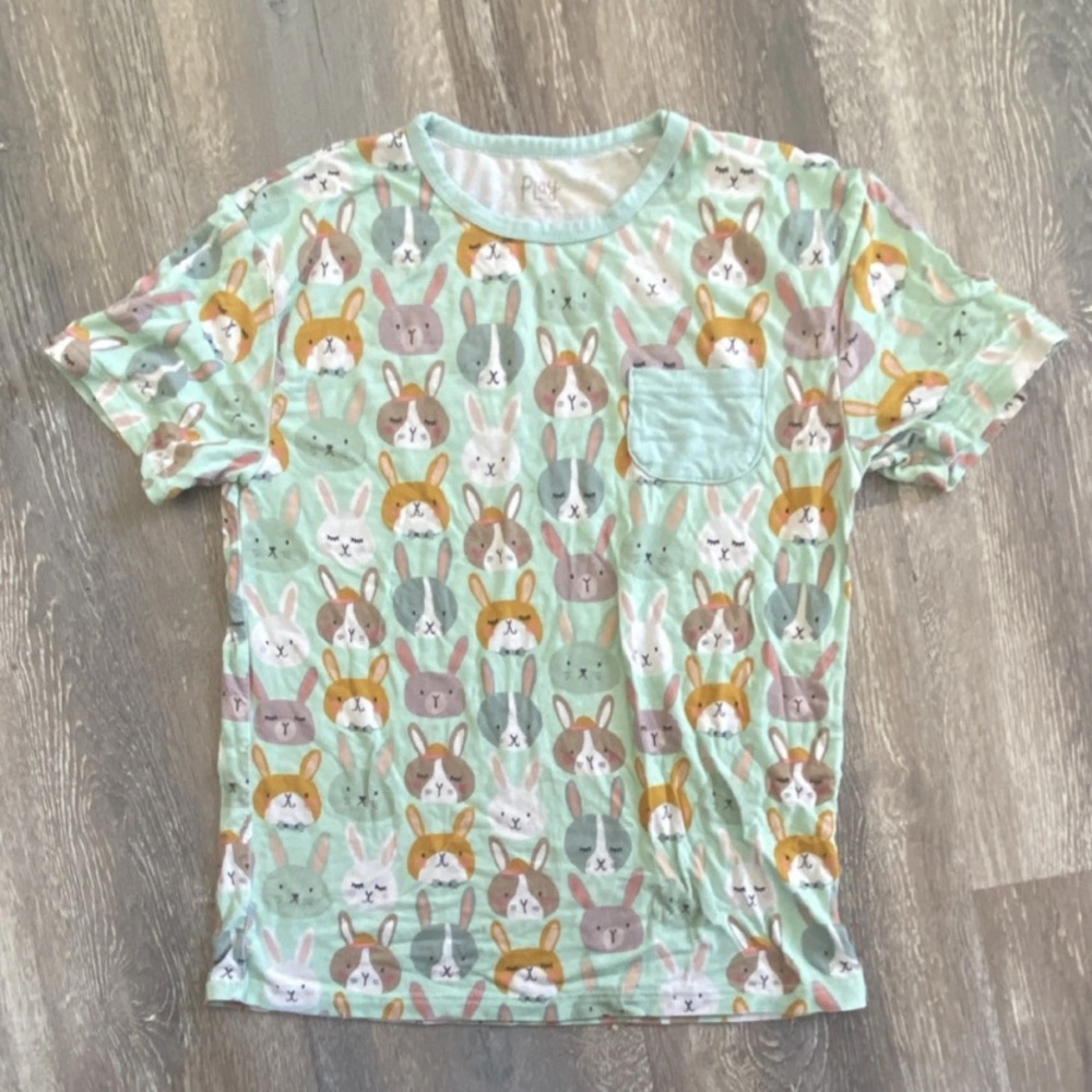 Little Sleepies Mint Bunny Short Sleeve Tee